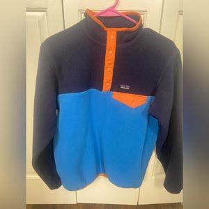 Patagonia kids snap tee fleece